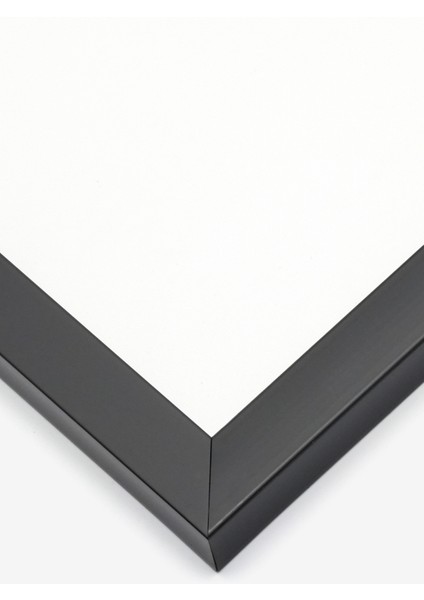 Siyah Çerçeveli Tablo, Elma Parçası Minimalist Çizim, Mutfak Dekoru Poster No: 109542