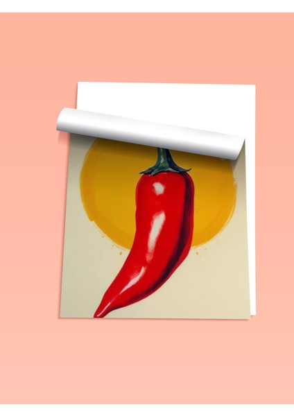 Çerçevesiz Poster, Chıllı Biber Tipografi Çizimi, Genç Odası Dekoru Poster No: 109576 fiyatları