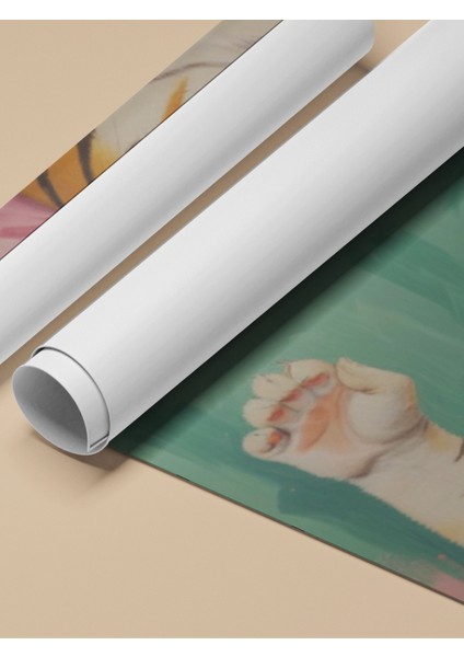 Çerçevesiz Poster, Kaplan Bağırışı Dinamik Çizim, Genç Odası Dekoru Poster No: 109675 fırsatları