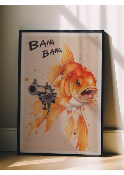 Siyah Çerçeveli Tablo, Bam Bam Portakal Sıkması Efekti, Genç Odası Dekoru Poster No: 109574 fiyatları