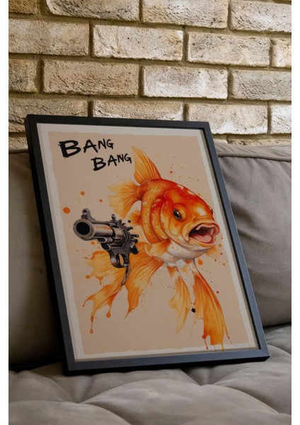 Siyah Çerçeveli Tablo, Bam Bam Portakal Sıkması Efekti, Genç Odası Dekoru Poster No: 109574 indirimleri