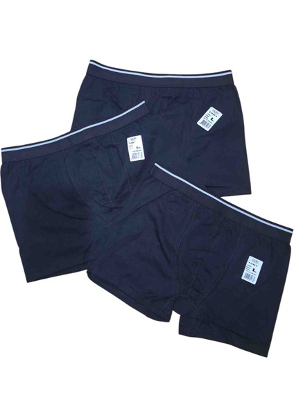 12 Li Duru Erkek Likralı Siyah Boxer