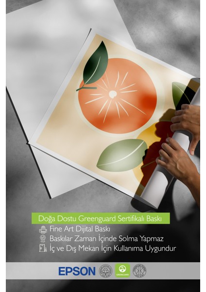 Çerçevesiz Poster, Turuncu Limon Illüstrasyonu, Mutfak Dekoru Poster No: 108017 indirimleri