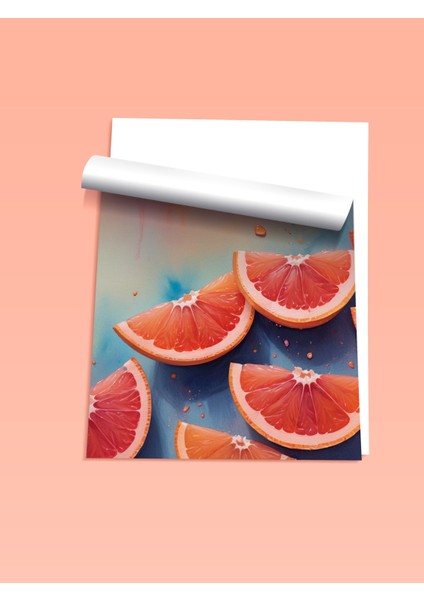 Çerçevesiz Poster, Karpuz Dilimi Yazlık Minimal Tasarım, Mutfak Dekoru Poster No: 109686 fiyatları