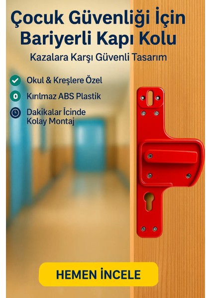 Kreş ve Okullar Için Çocuk Güvenliği Sunan Dayanıklı, Kırılmaz Bariyerli Kapı Kolu fiyatları