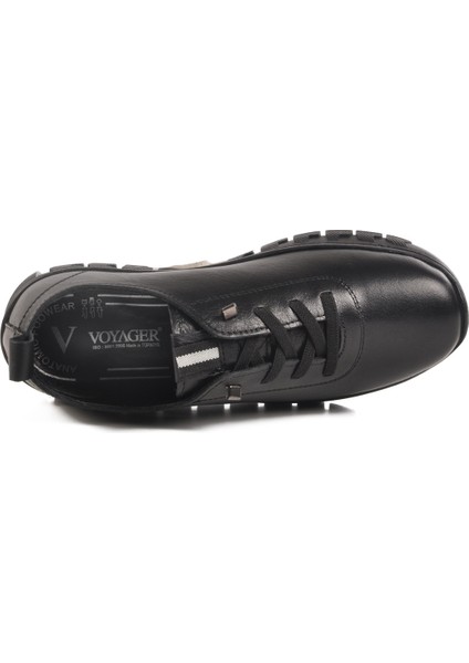 Siyah Hakiki Deri Kadın Casual Ayakkabı fırsatları