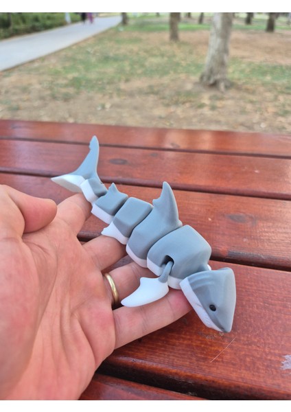 Hareketli 3D Baskı Köpek Balığı Oyuncağı – Esnek ve Eklemli Tasarım modelleri