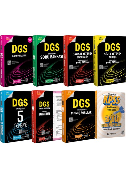 2026 Dgs Kazandıran Set(Konu-Soru Bankası-Sözel Sayısal Yetenek-Yaprak Test-Çıkmış Sorular-5 Deneme)