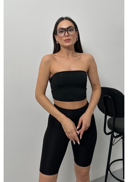 Kadın Crop Top Straplez Basic Sırtı Kopçalı Büstiyer fırsatları
