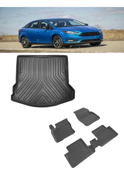 Ford Focus 3- 3.5 2010-2018 4.5d Paspas Rizline 3D Bagaj Havuzu Set