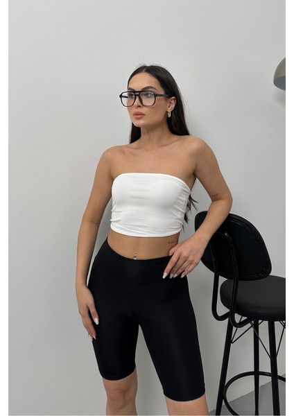 Kadın Crop Top Straplez Basic Sırtı Kopçalı Büstiyer indirimleri