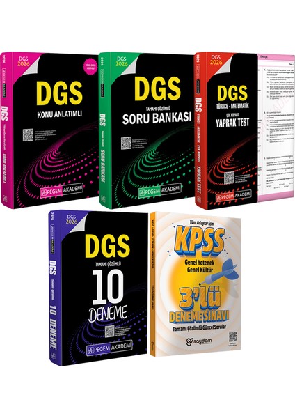 2026 Dgs Konu Anlatımı(Video Ders Hediyeli)-Çözümlü Soru Bankası-Çek Kopart Yaprak Test-10 Deneme