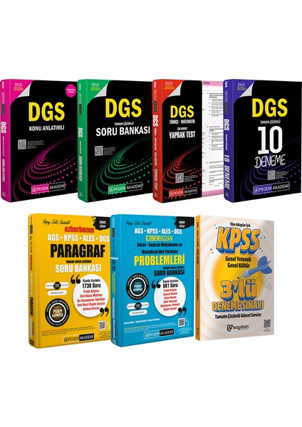 2026 Dgs Konu Anlatımı-Çözümlü Soru Bankası-Çek Kopart Yaprak Test-10 Deneme-Paragraf-Akıl Yürütme