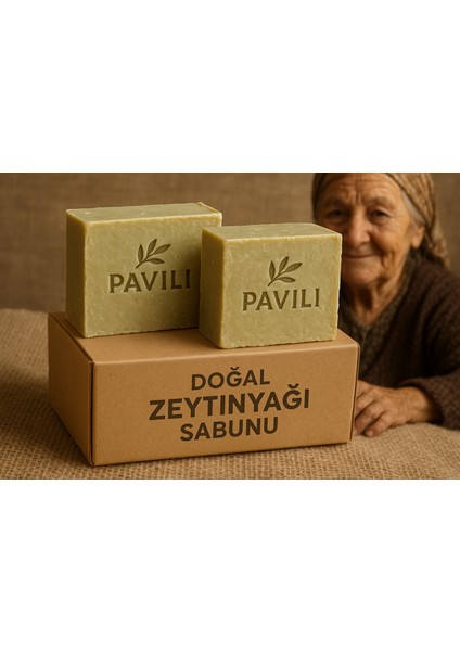 Doğal Zeytinyağı Sabunu – 4’lü Ekonomik Paket El Yapımı