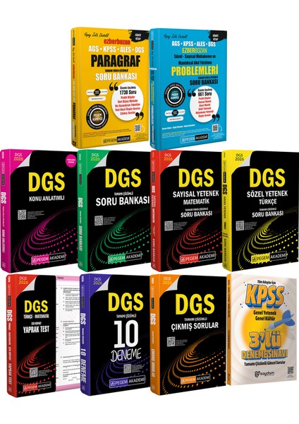 2026 Dgs(Konu-Soru-Sözel Sayısal Yetenek-Yaprak Test-10 Deneme-Çıkmış Sorular)Paragraf-Akıl Yürütme