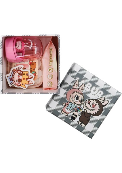 Labubu Hediye Kutusu Seti 2 – 7,5x7,5 cm | Kalemtraş, Silgi, Kağıt Sabun, Islak Mendil fiyatları