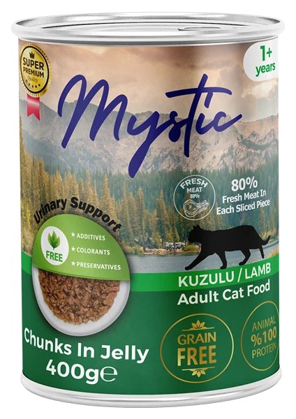 Kuzulu Tahılsız Yetişkin Kedi Konservesi 400 gr x 12 Adet