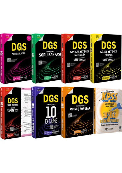 2026 Dgs Kazandıran Set(Konu-Soru-Sözel Sayısal Yetenek-Yaprak Test-10 Deneme-Çıkmış Sorular)
