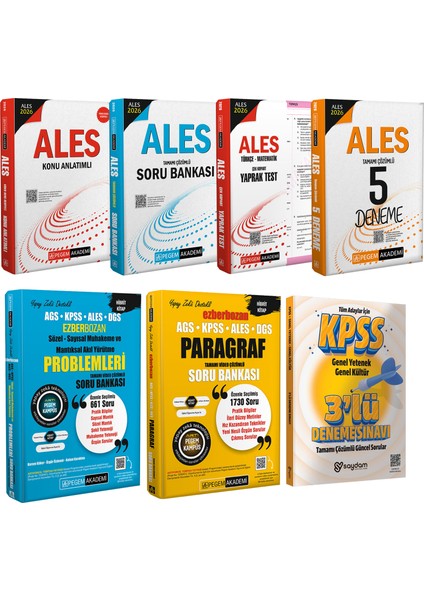 2026 Ales Mega Set(Konu Anlatımı-Soru Bankası-Çek Kopart Yaprak Test-5 Deneme-Paragraf-Akıl Yürütme)