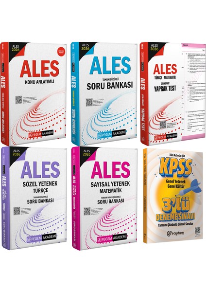 2026 Ales Konu Anlatım(Video Ders Hediyeli)Soru Bankası-Sözel Sayısal Yetenek-Çek Kopart Yaprak Test