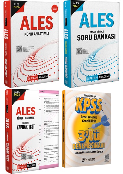 2026 Ales Konu Anlatımı(Video Ders Hediyeli)-Tamamı Çözümlü Soru Bankası-Çek Kopart Yaprak Test