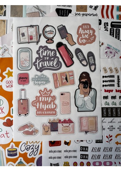 600 Adet Sticker Book 24X17 cm 16 Sayfa Özel Tasarım Sticker Kitabı, Etiket indirimleri