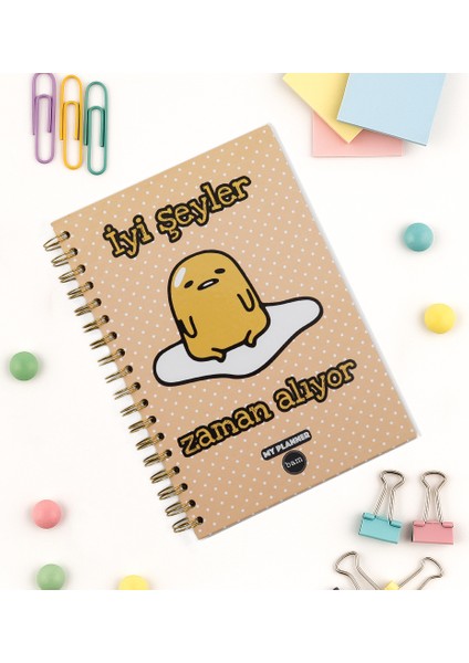 Iyi Şeyler Zaman Alıyor Konuşan Planner Haftalık Planlayıcı Stickerli Spiralli Defter