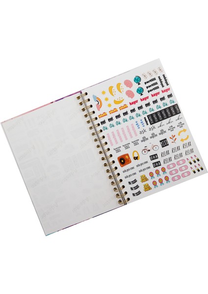 Iyi Şeyler Zaman Alıyor Konuşan Planner Haftalık Planlayıcı Stickerli Spiralli Defter fırsatları