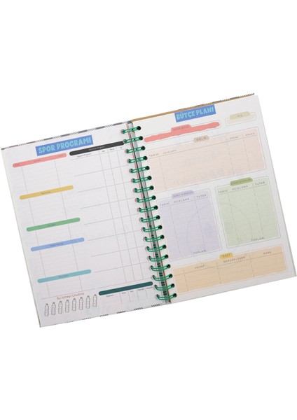Unutma Sadece Sen Başarabilirsin Konuşan Planner Haftalık Planlayıcı Stickerli Spiralli Defter fırsatları