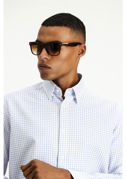 Uzun Kol Regular Fit Ekose Pamuk Gömlek modelleri