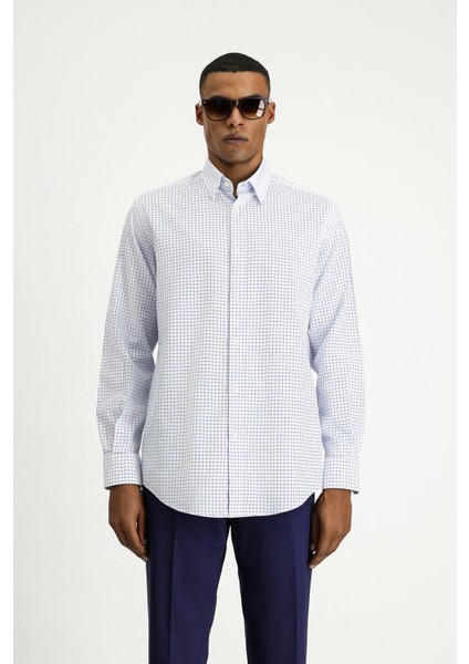 Uzun Kol Regular Fit Ekose Pamuk Gömlek fırsatları