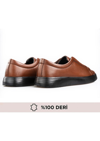 Hakiki Deri, Bağcıksız, Lastikli, Iç Dış Deri, Erkek Ayakkabı