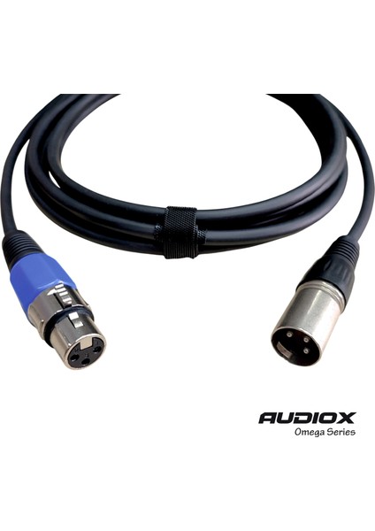 Audıox Omega Series Balanslı Xlr Mikrofon Kablosu | Xlr Erkek – Xlr Dişi | Enstrüman Kablosu | Profesyonel Ses ve Stüdyo Kullanımı fiyatları