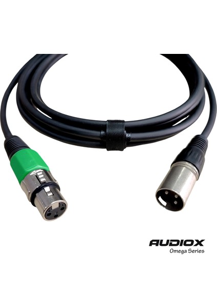 Audıox Omega Series Balanslı Xlr Mikrofon Kablosu | Xlr Erkek – Xlr Dişi | Enstrüman Kablosu | Profesyonel Ses ve Stüdyo Kullanımı fırsatları