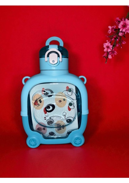 Lüks Figür Tritan Matara 1lt Askılık Figür Sticker Hediyeli