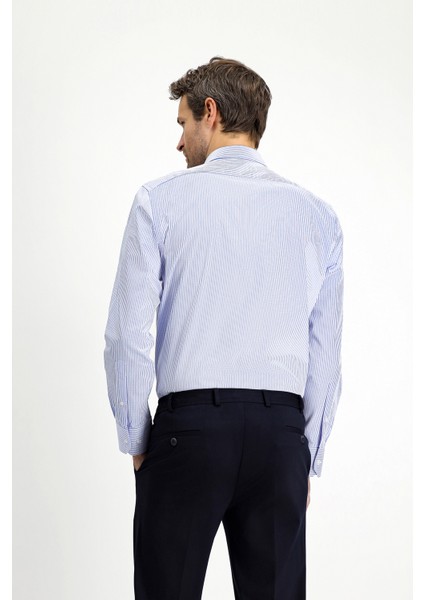 Uzun Kol Slim Fit Dar Kesim Klasik Ekose Pamuk Gömlek fırsatları