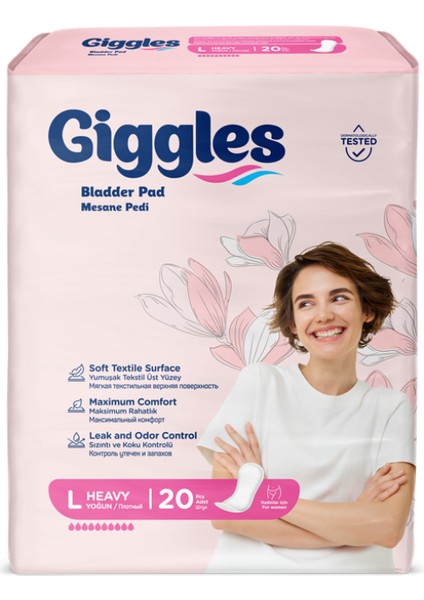 Kadın Mesane Pedi Large 20’li indirimleri