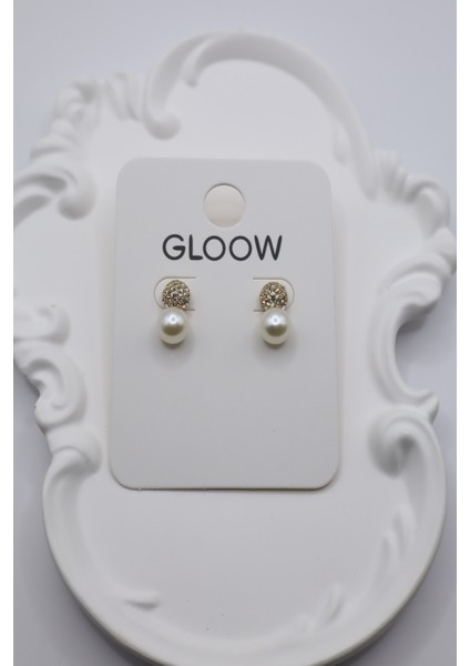 Kadın Küpe Minik Zirkon Taş Inci Top Küpe