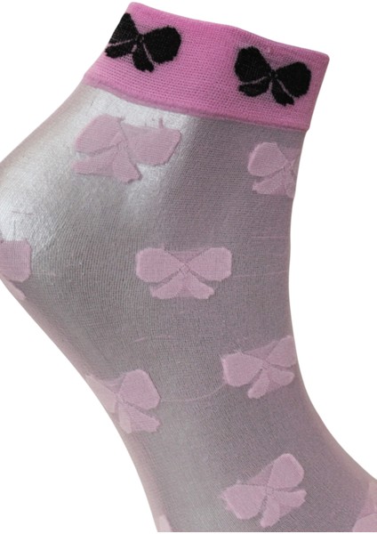 Pembe Fiyonklu Soket Çorap fiyatları