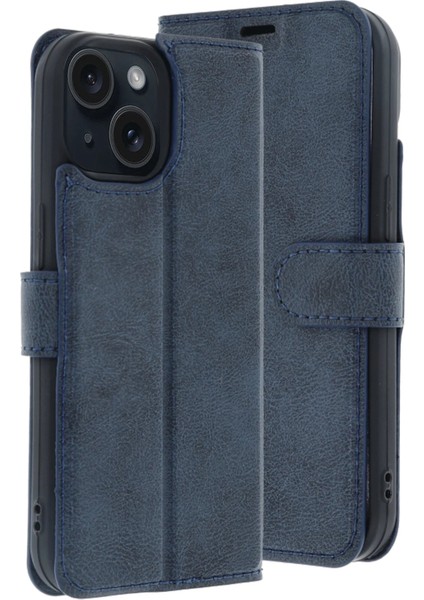 Newface Apple iPhone 15 Trend S Plus Kapaklı Kılıf - Lacivert (K0) fırsatları