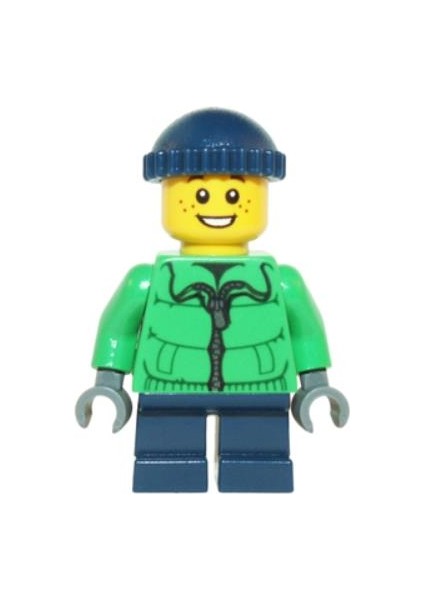 Minifigür Winter Jacket Zipper Kid HOL065