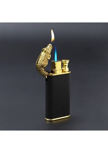 Timsah Alevli Çift Yanar Çakmak