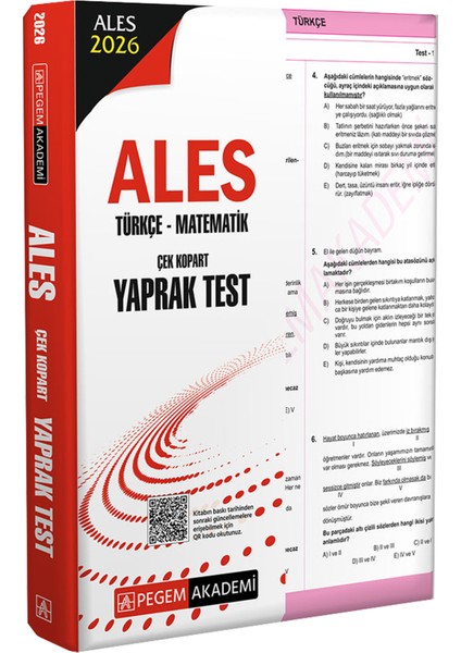 2026 Ales Mega Set(Konu Anlatımı-Soru Bankası-Sözel Sayısal Yetenek-Çek Kopart Yaprak Test-5 Deneme)
