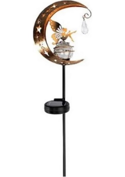 Güneş Enerjili Ay & Peri Kızı Tasarım Bahçe Balkon Aydınlatma