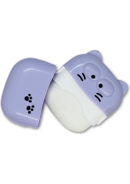 Sevimli Kedi Tasarımlı Silgi – Hazneli ve Pratik, Eğlenceli Okul Kırtasiye Ürünü, Okula Dönüş, Kawai Tarzı Kırtasiye Ürünleri