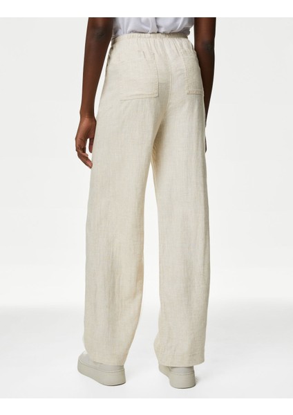 Wide Leg Keten Pantolon fırsatları