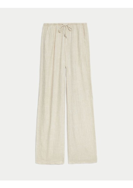 Wide Leg Keten Pantolon indirimleri
