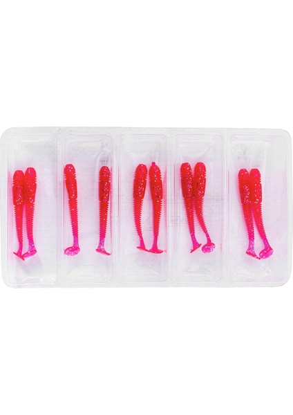 Silikon Kurt Yem - 1,1g 55MM - Fishack Wormix - 1 Adet - Uv - Pembe - Karides Kokulu fırsatları