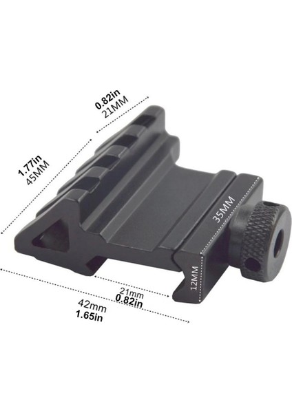 Taktik 45 Derece Açı Ofset Yan Adaptörü Rts 20MM Picatinny Ray fiyatları