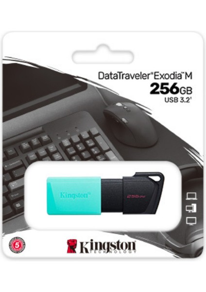 256GB USB 3.2 Flash Bellek Kingston Exodia M Hızlı Veri Aktarımı Yüksek Kapasite Taşınabilir fırsatları